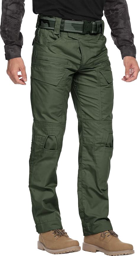 Kocthomy Mens Tactical Pants Lightweight Straight Fit Cargo Work Pant