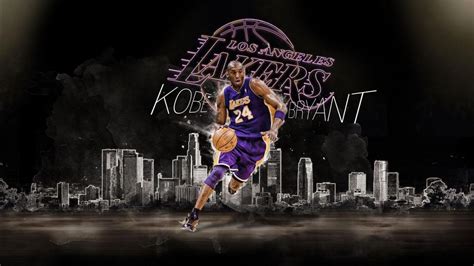 kobe bean bryant  tapping basketball wearing dark purple