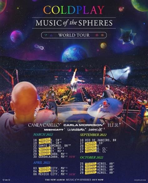 Music Of The Spheres World Tour de Coldplay por México Me hace ruido
