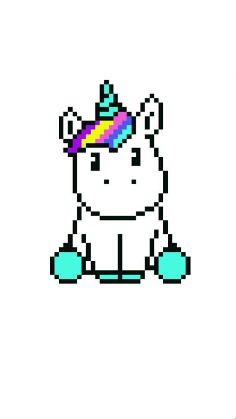 Pixel Unicorn Pixelbild