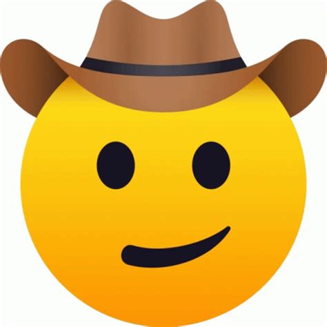 Cowboy Hat Face Joypixels Gif Cowboy Hat Emoji Cowboy Hat Emoji My My