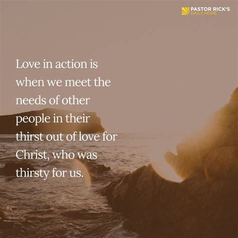 Love In Action Meeting The Needs Of Others Love Is An Action Serve