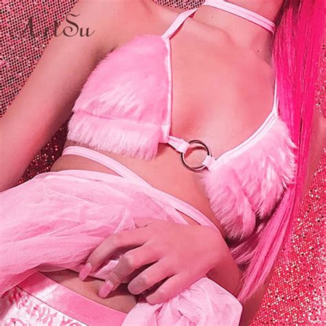 Artsu Pink Bralette Crop Top Femme Halter Sexy Tops For Women Clubwear Cami Bustier Backless
