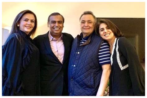 Neetu kapoor took to her social media account to thank one and all who stood with them when rishi neetu specially thanked mukesh and nita ambani for their unending when rishi was battling cancer. Neetu Kapoor thanks 'guardian angels' Mr and Mrs Ambani ...
