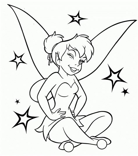 Tinker Bell Coloring Pages For Girls Coloring Pages