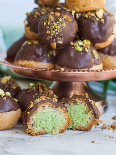 Chocolate Pistachio Profiteroles Video Tatyanas Everyday Food