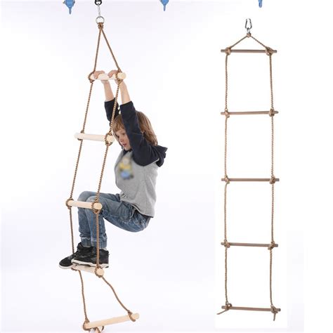 fitness training ladder soft ladder escape ladders climbing rope ladder climbing wge black rope