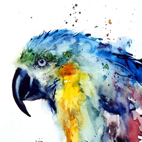 Macaw Watercolor Print By Dean Crouser By Deancrouserart On Etsy