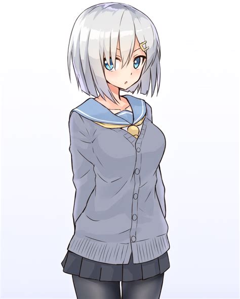 Short Hair Anime Girl Drawing