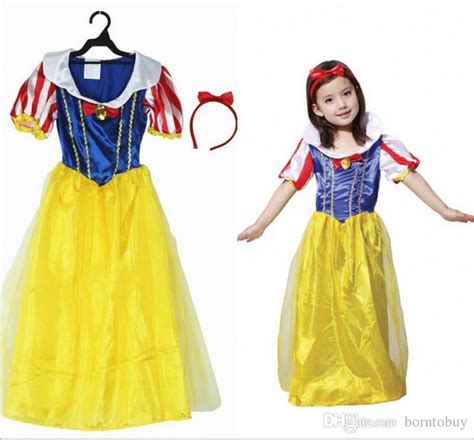 Halloween Costume Snow White Clothes For Kids Girls Stage Performance