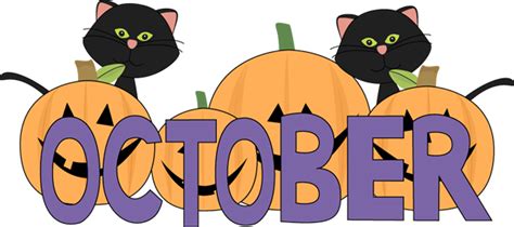 Month Of October Clipart