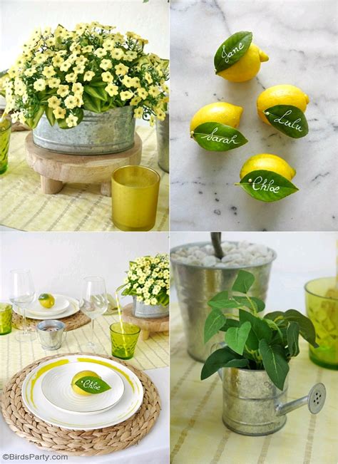 A Lemon Themed Tablescape For Summer Lemon Table Decor Lemon Themed