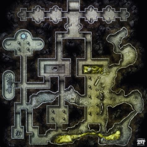 Dwarven Tombs Map 3 Dungeon Maps Fantasy Map Pathfinder Maps