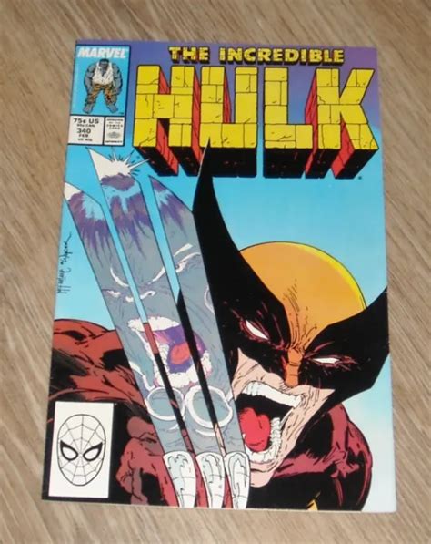 Incredible Hulk 340 Marvel Comics February 1988 Vs Wolverine Todd