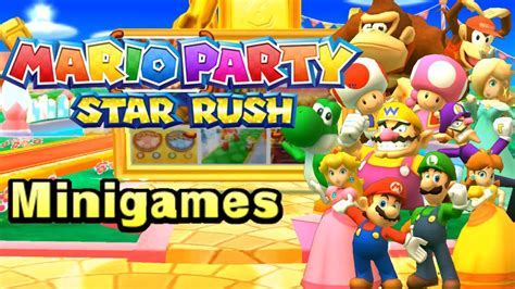 Mario Party Star Rush All Minigames P Ds Youtube