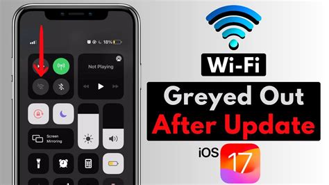 How To Fix Iphone Wifi Grayed Out After Ios 17 Update Wi Fi Grayed Out Iphone Youtube