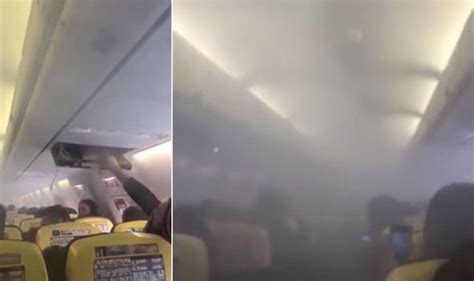 Flights Viral Video Captures The Moment Smoke Fills A Ryanair Plane