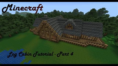 How to build a winter log cabin (full step by step) this is a full tutorial of my winter log cabin build. Minecraft Mansion Tutorial - Log Cabin - Part 4 Interior ...