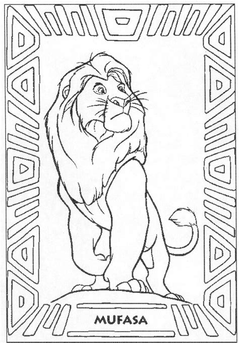 The Lion King Coloring Pages Mufasa - Coloring Home