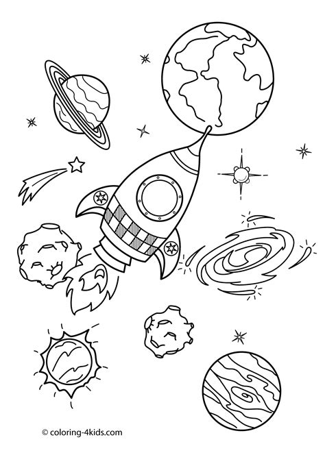 Printable Outer Space Coloring Pages Printable World Holiday
