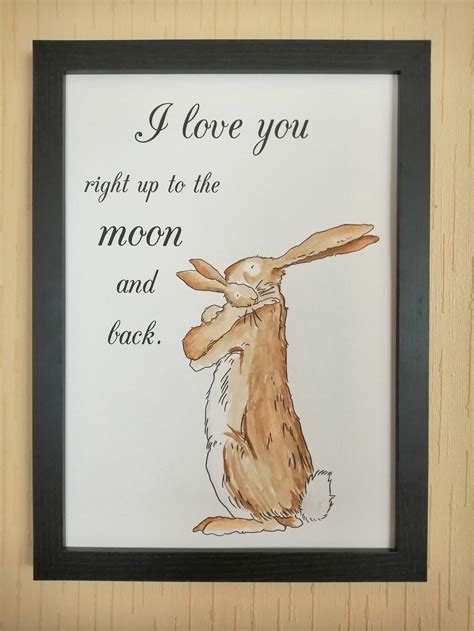 A4 Guess How Much I Love You Rabbit Cuddle Sam Mcbratney Anita Etsy