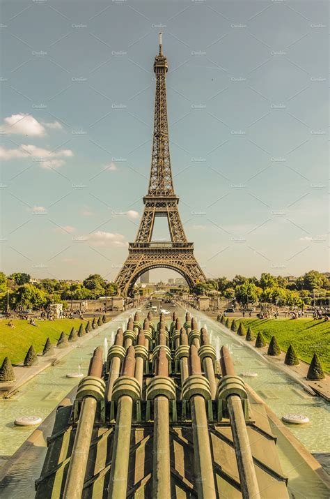 Eiffel Tower Architecture Photos Creative Market