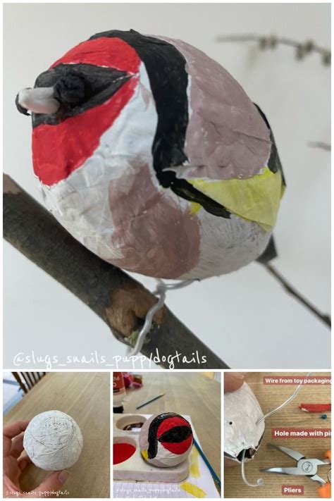 Paper Mache Birds Red Ted Art Make Crafting With Kids Easy And Fun