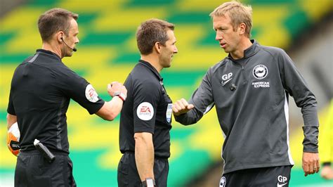 Graham Potter Brighton Boss Says Disrespect Of Referees In Football Is