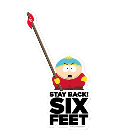 South Park Cartman Stay Back Die Cut Sticker South Park Shop