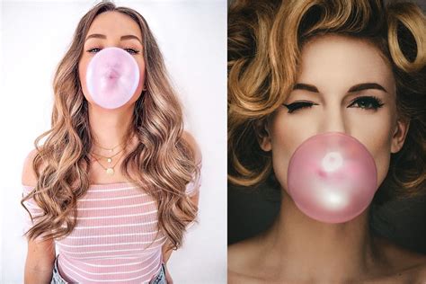 30 Blowing Bubble Gum Photoshop Overlays Png Files Filtergrade