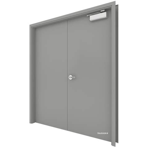 Commercial Steel Double Doors Hollow Metal Door Pair