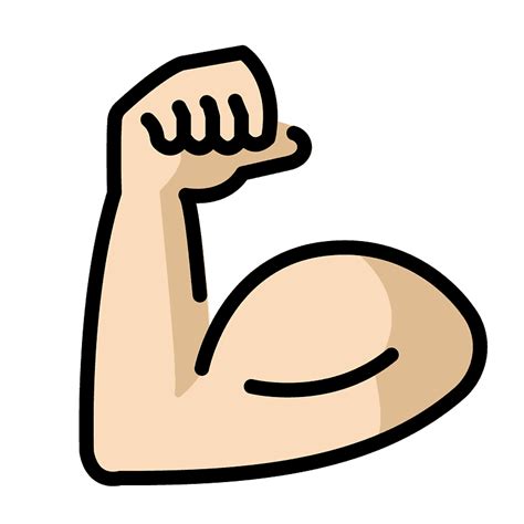 Flexed Biceps Emoji Clipart Free Download Transparent Png Creazilla