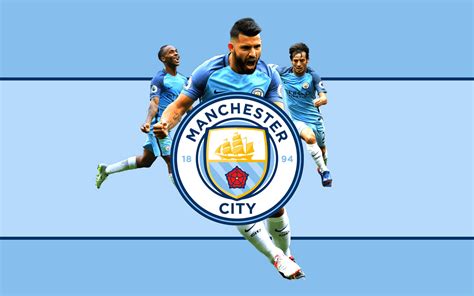 Download Enjoying Success Together Manchester City Players Celebrating