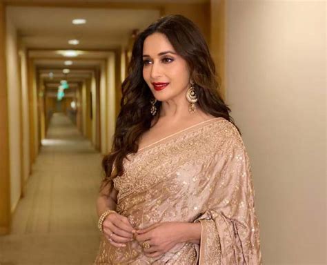 Take Inspiration From Madhuri Dixit Stunning Looks In Gold Colour