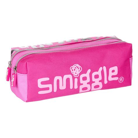 Smiggle Block Pencil Case With 2 Zipped Compartments Fabric Pencil Box