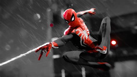 3840x2160 Spiderman Monochrome 4k Hd 4k Wallpapers Images Backgrounds