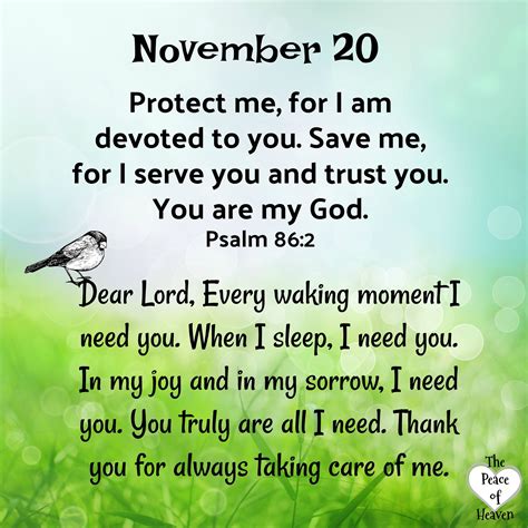 November 20 Christian Affirmations Inspirational Quotes Prayer