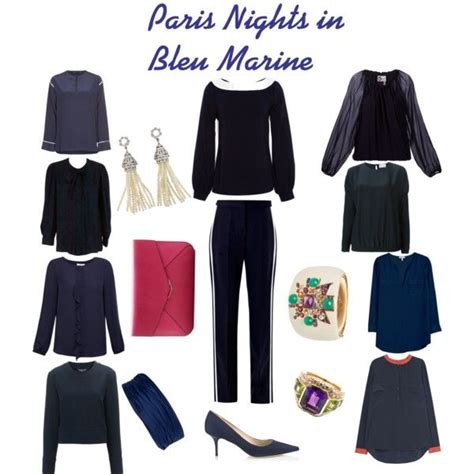 Parisian Nights In Navy Blue Fashion Navy Outfit French Capsule