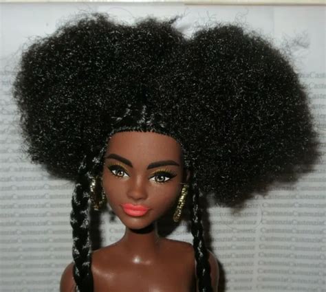 G Nude Barbie Extra Model Afro Puffs Aa Daisy Articulated Doll
