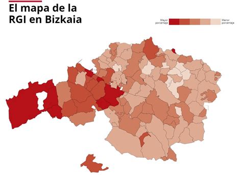 RGI Bizkaia: mapa de perceptores por municipios | EL CORREO