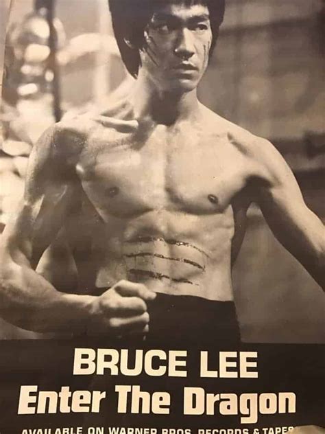 Rare Vintage Bruce Lee Enter The Dragon Original Poster For The Issue