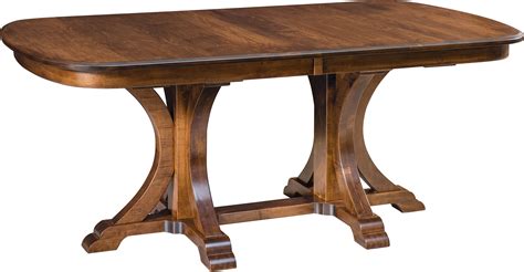 Granite Double Pedestal Dining Table Amish Granite Dining Table
