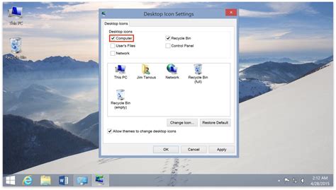 How To Bring Back The My Computer Icon In Windows 8