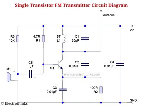 Single Transistor Fm Transmitter 500m Range Electrothinks