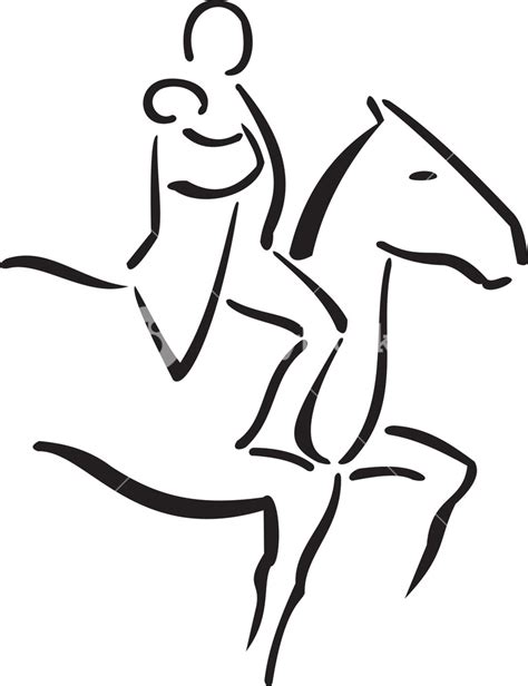 Riding A Horse Drawing Free Download On Clipartmag