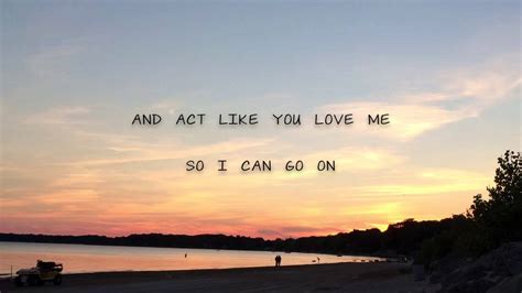 Act Like You Love Me - Shawn Mendes Lyrics (live) - YouTube