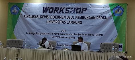 Workshop Finalisasi Revisi Dokumen Usulan Pembukaan Program Studi Di