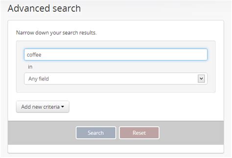Advanced Search Dokumentation Version 21 Atom Open Source