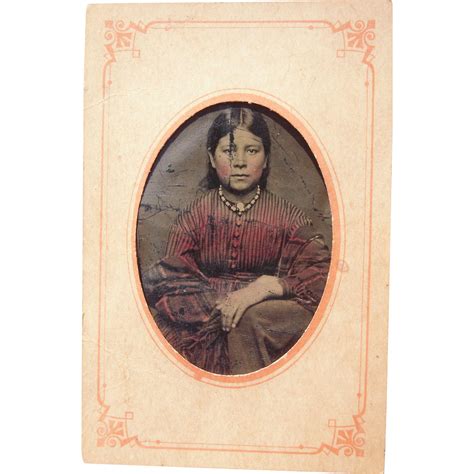 Tintype Of Native American Woman From Bluesprucerugsandantiques On Ruby Lane