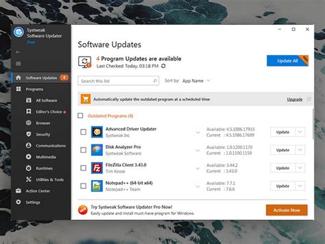 Systweak Software Updater 3 Yr Subscription Windows Techspot